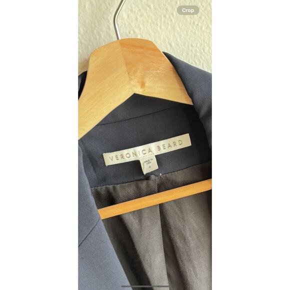 Woman’s Veronica Beard Classic Dickey Jacket Navy Size 4 - Picture 12 of 12